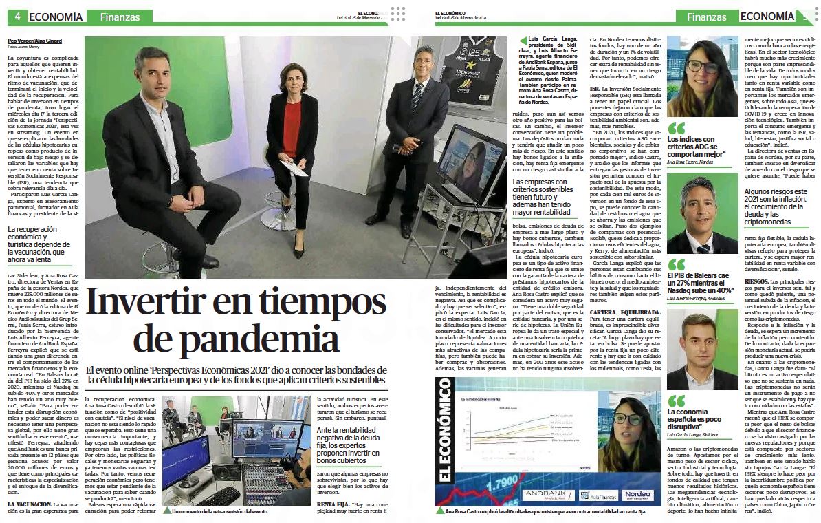 reportaje el economico Perspectivas económicas 2021
